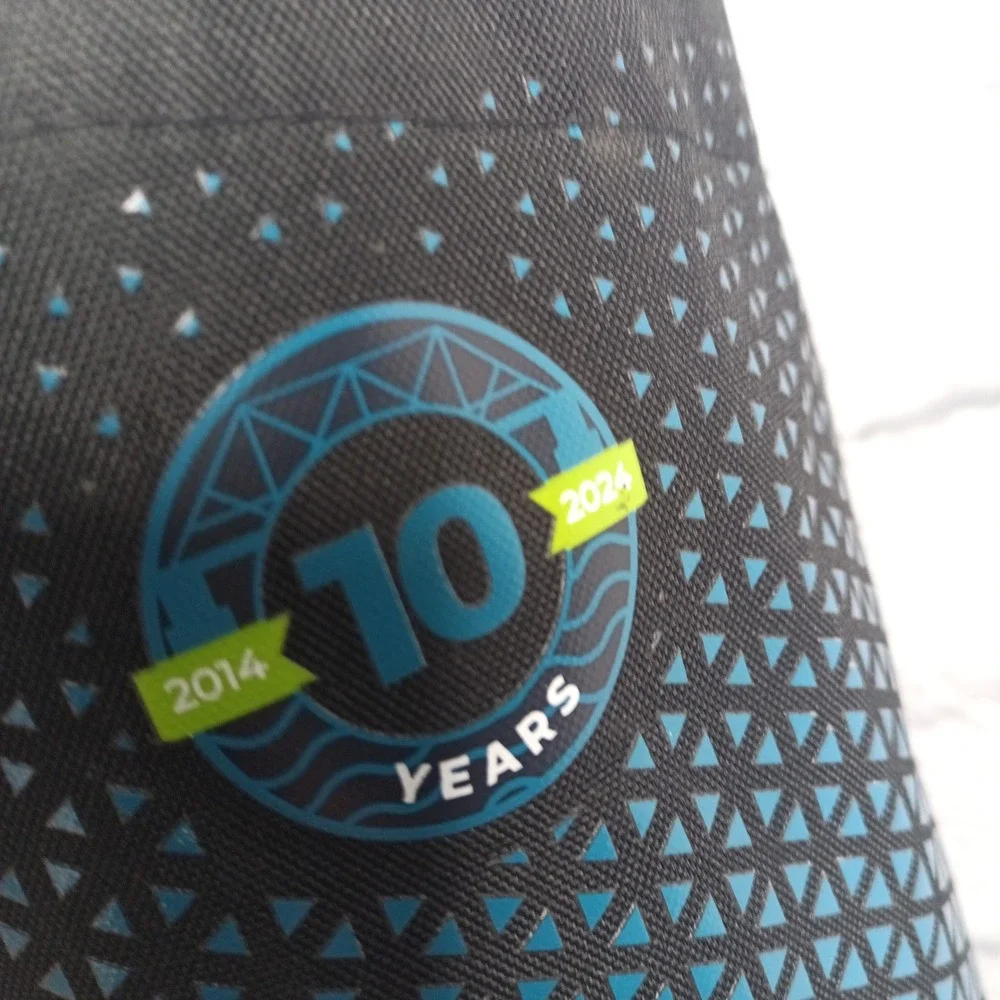 Ironman Chattanooga Triathlon Gear Bag 10 Years 2014-2024 Black Teal Backpack s9